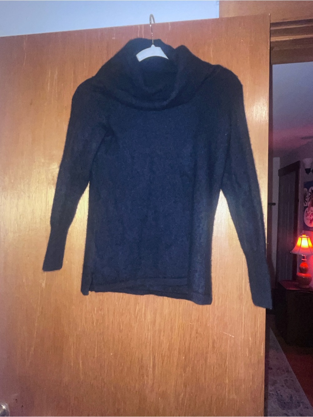 Talbots Black Cowl Neck Sweater